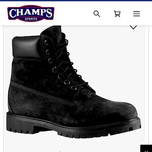 6”Timberland Premium WaterProof Black Nubuck Boots